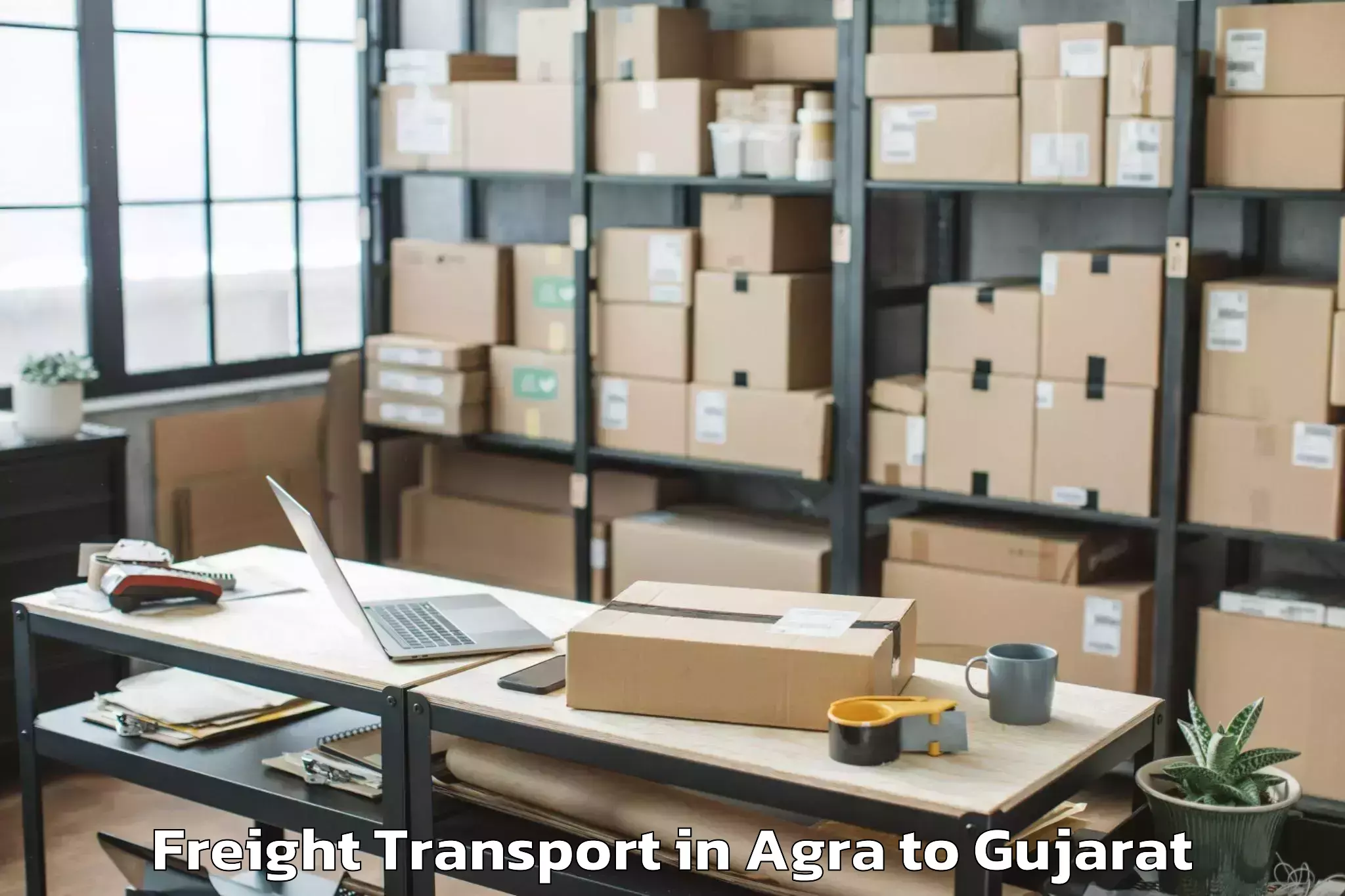 Discover Agra to Satlasana Freight Transport